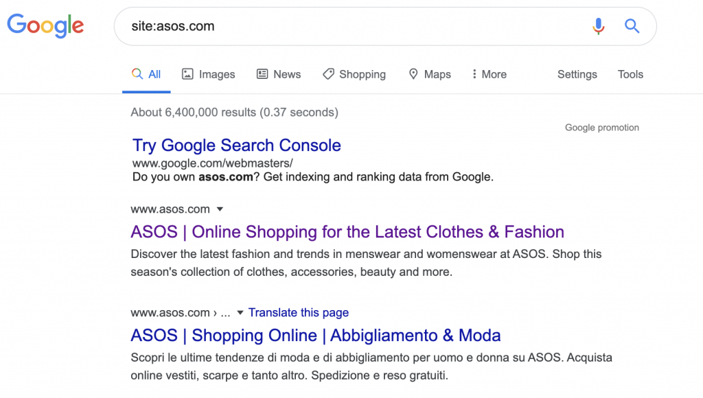asos-indexed-pages